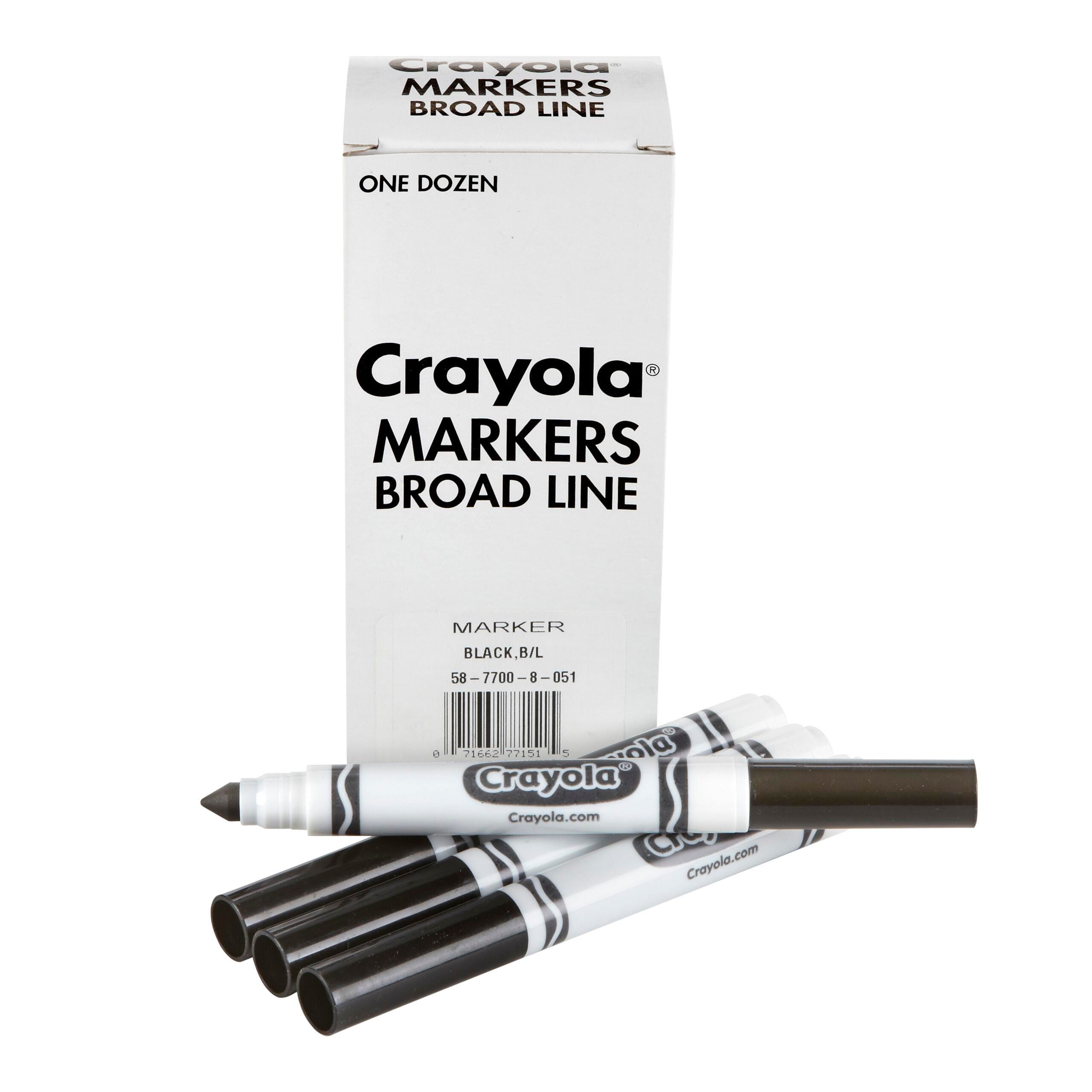 BOTAN BlackLabel ＋クリオネ BlackLabel セット Crayola Replacement Non-Toxic Marker Pack, Conical Tip, Black